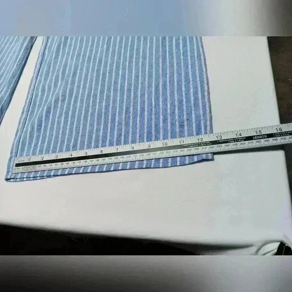 Linen/ Cotton blend wide leg, sleeveless Romper. Ladies Size  L - Picture 4 of 7